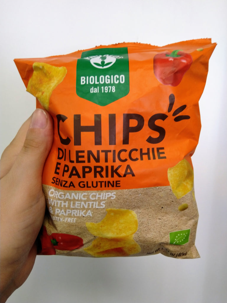 Chips di lenticchie e paprika-40 gr - ZeroPerCento