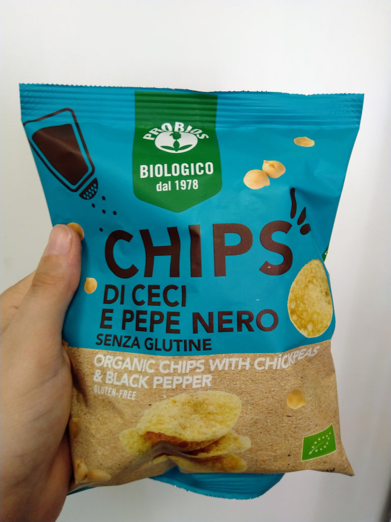 Chips di ceci e pepe nero -40 gr - ZeroPerCento