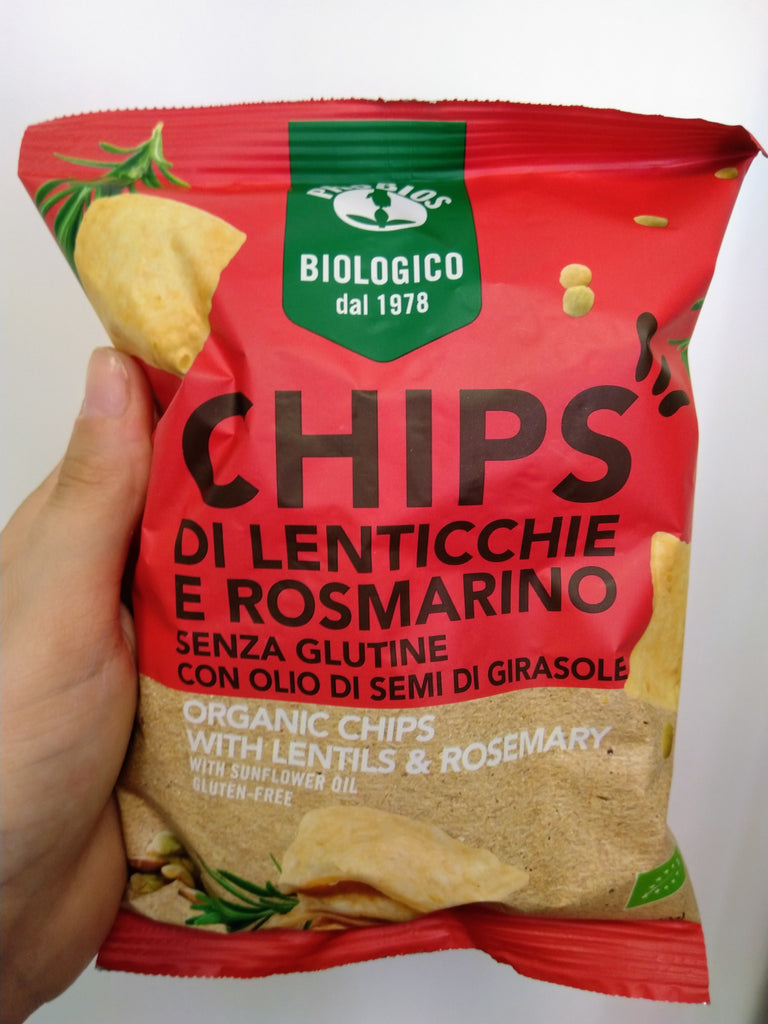 Chips di lenticchie e rosmarino -40 gr - ZeroPerCento