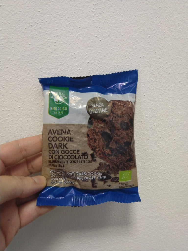 Avena cookie dark con gocce di cioccolato-40 gr - ZeroPerCento