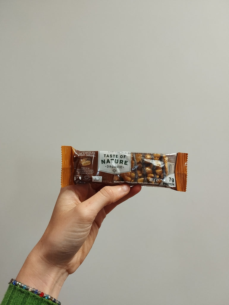 Barretta arachidi e caramello dark chocolate-40 gr - ZeroPerCento