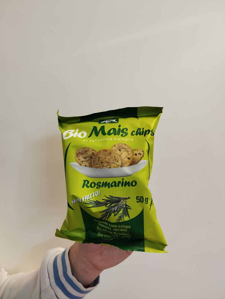 Gallettine Bio mais chips al rosmarino - 50 gr - ZeroPerCento