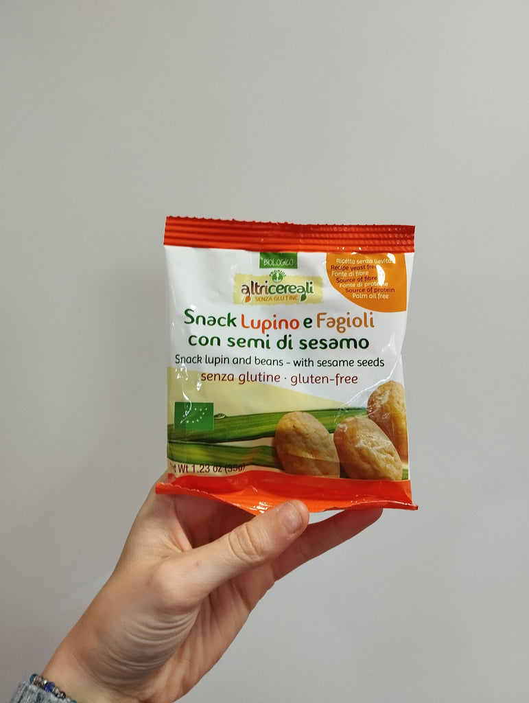 Snack Lupino e Fagioli Con Semi Di Sesamo 35gr - ZeroPerCento