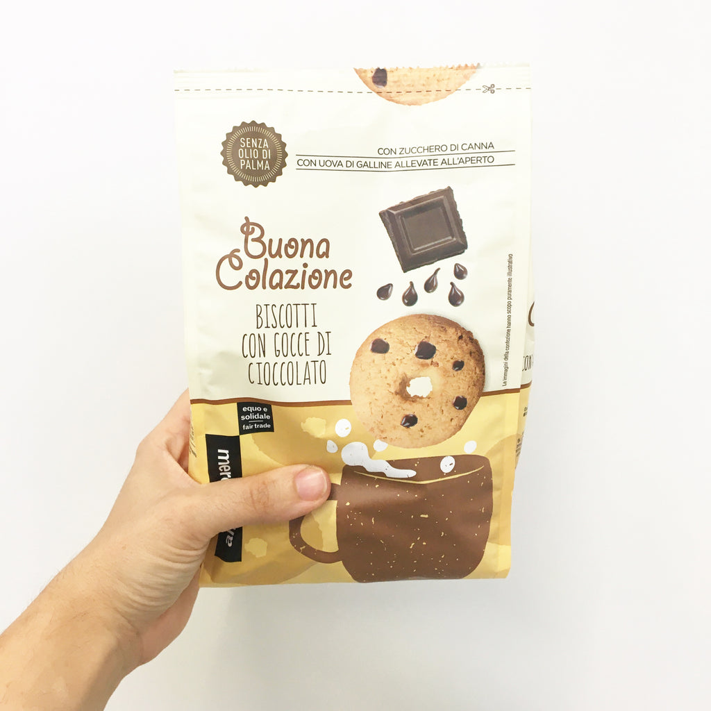 Biscotti Con Gocce Di Cioccolato - 300 gr - ZeroPerCento